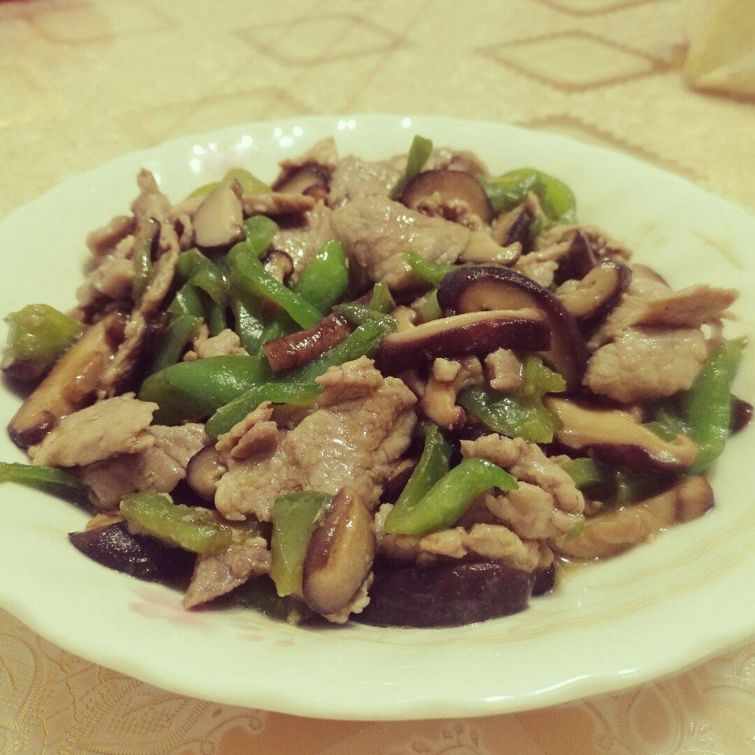 香菇炒肉，超级下饭哦