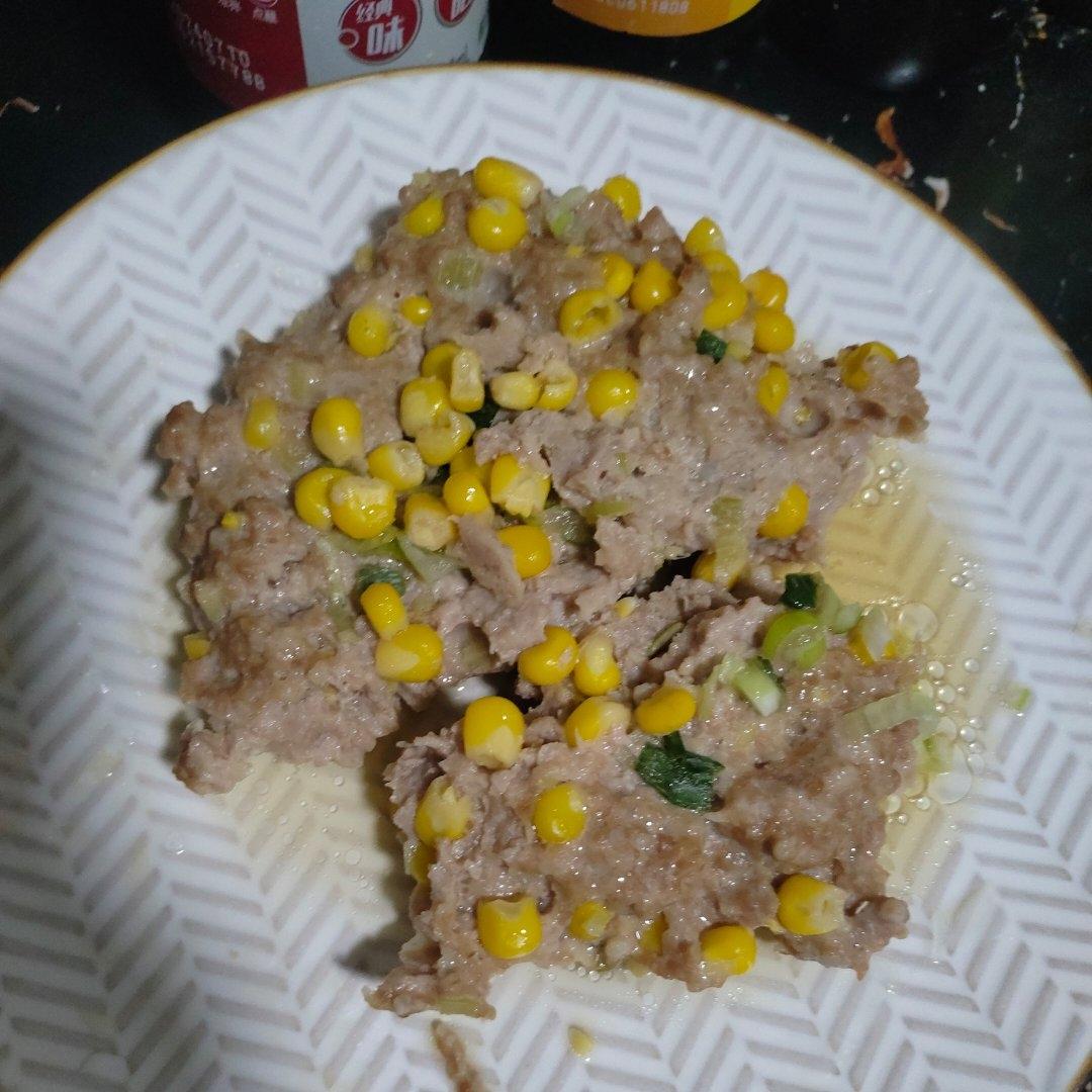 玉米蒸肉饼
