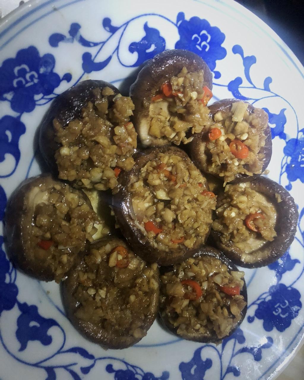 蒜蓉孜然烤香菇