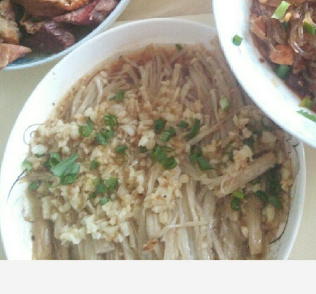 蒜蓉蒸金针菇