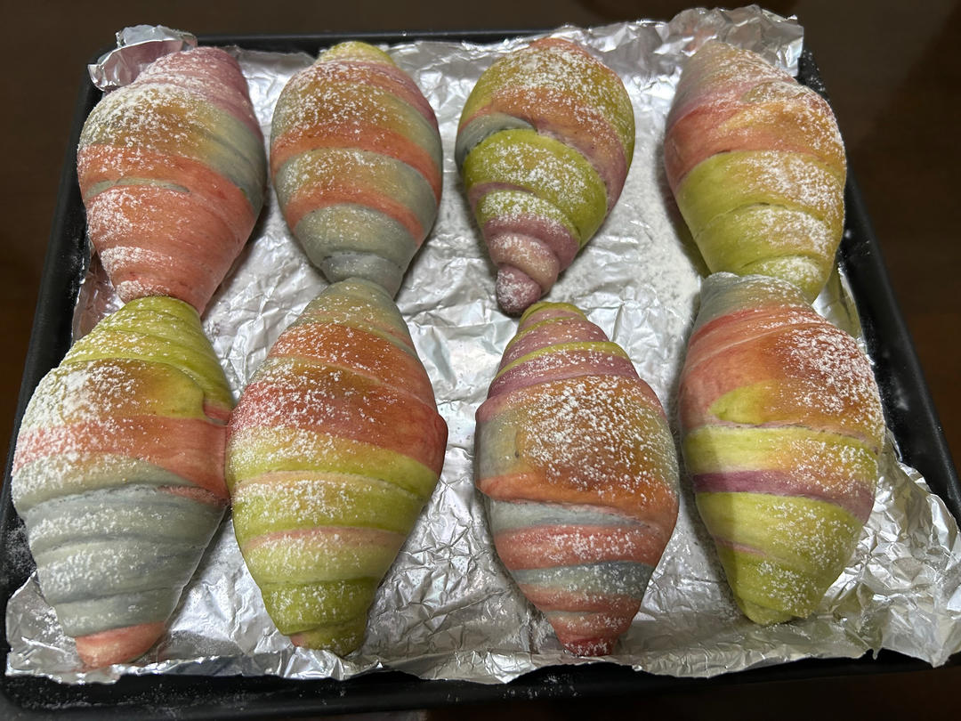 🌈彩虹黄油面包卷