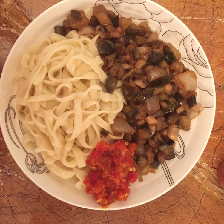 红烧茄丁面
