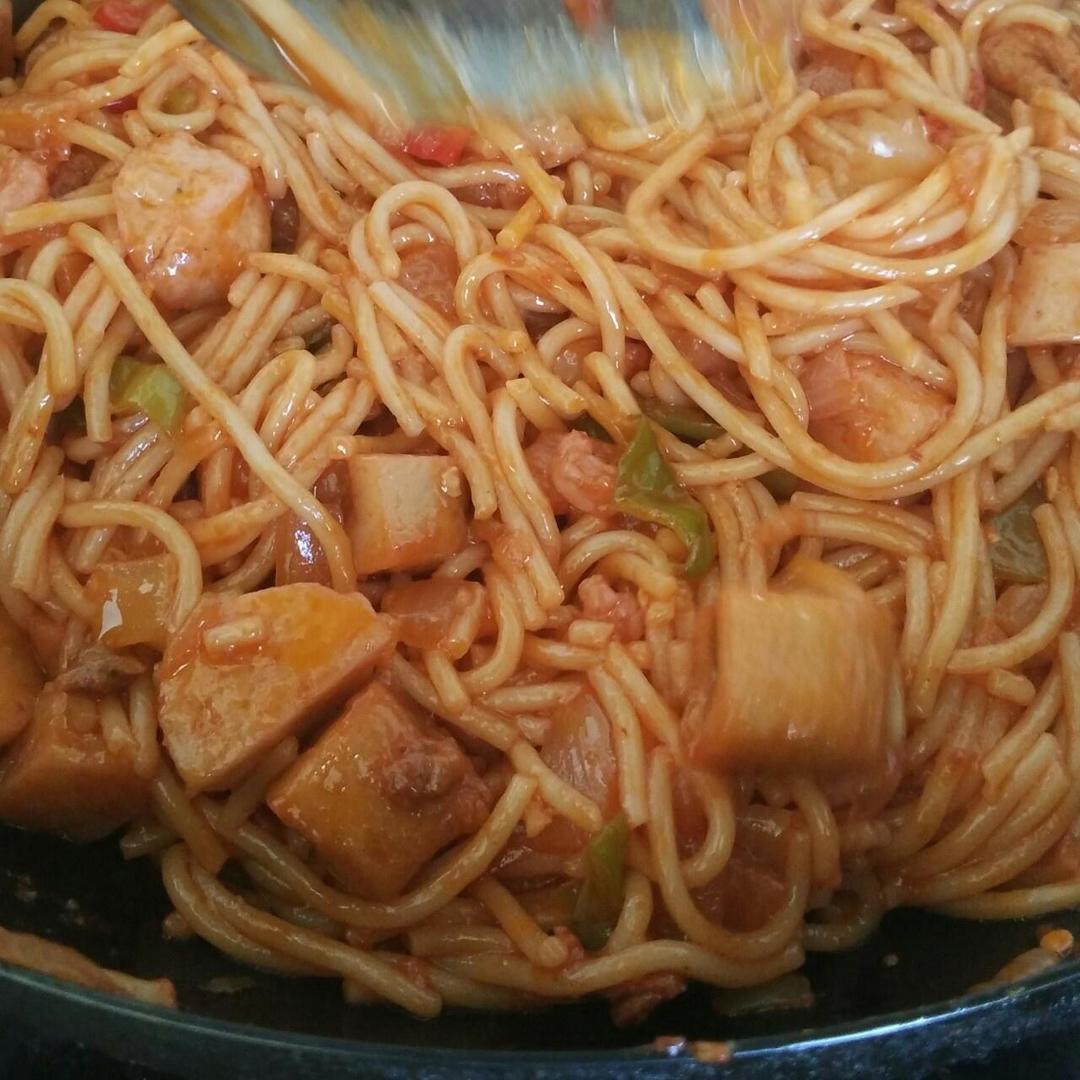 甜辣番茄意大利面的做法