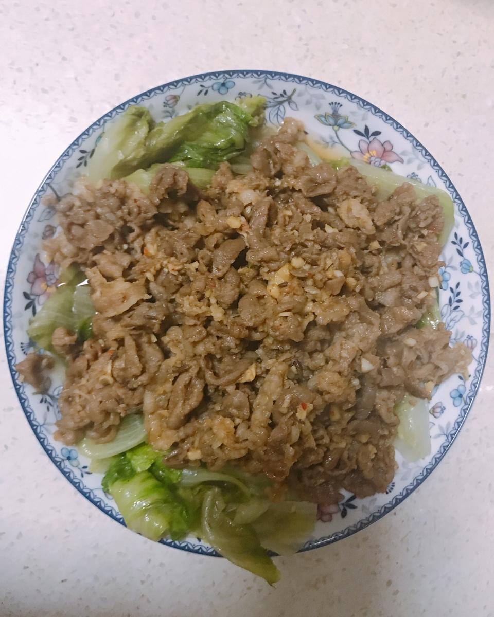 爆炒孜然羊肉卷