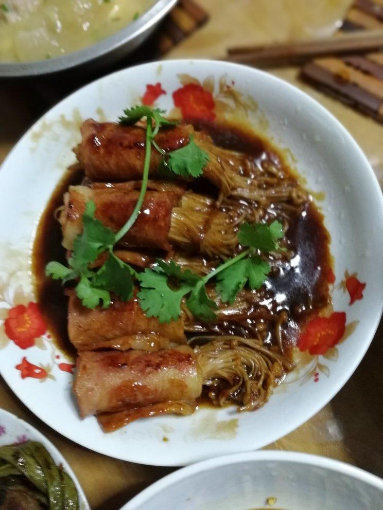 金针菇培根卷