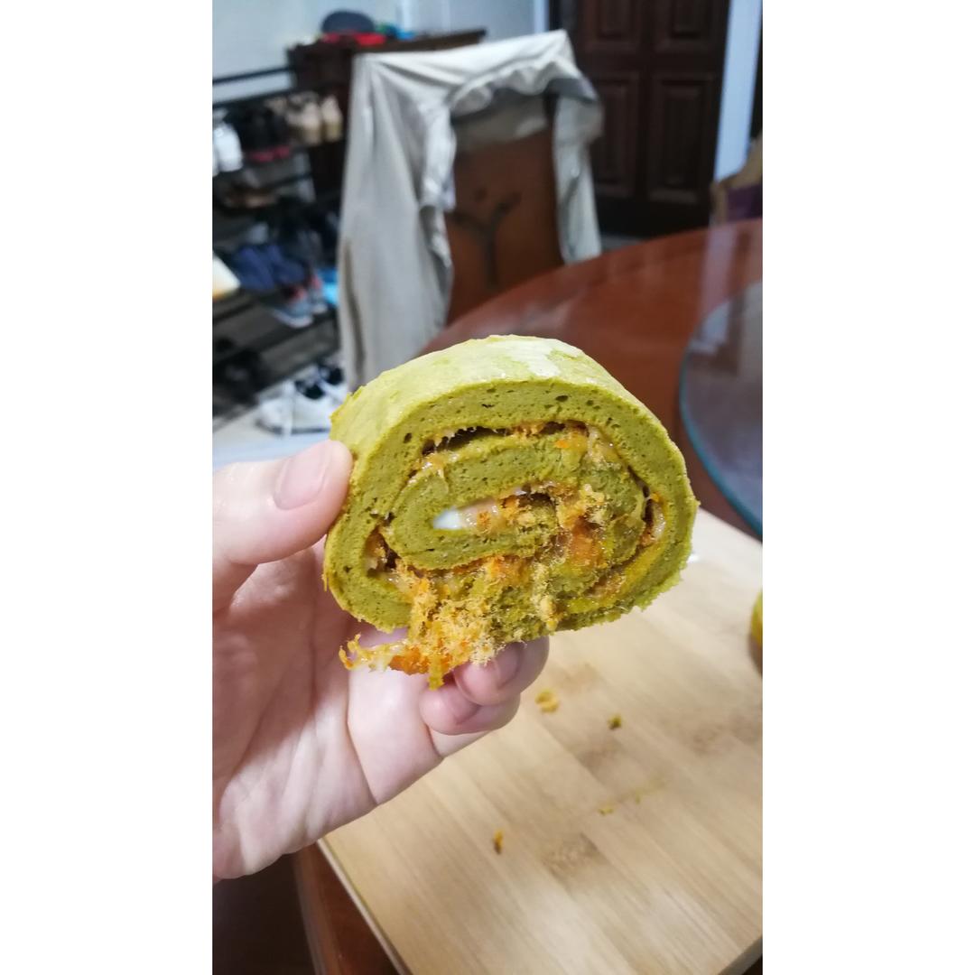 烫面抹茶蛋糕卷（卷不易裂）