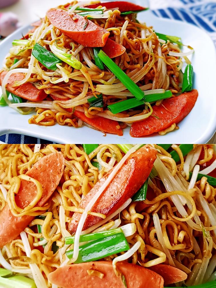 一人食之酱油炒面的做法