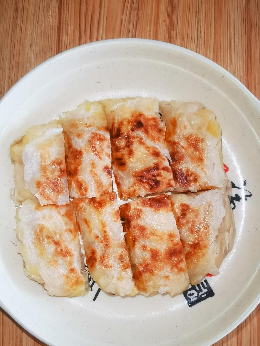 10分钟平底锅爆浆香蕉饼🍌也太好吃了！