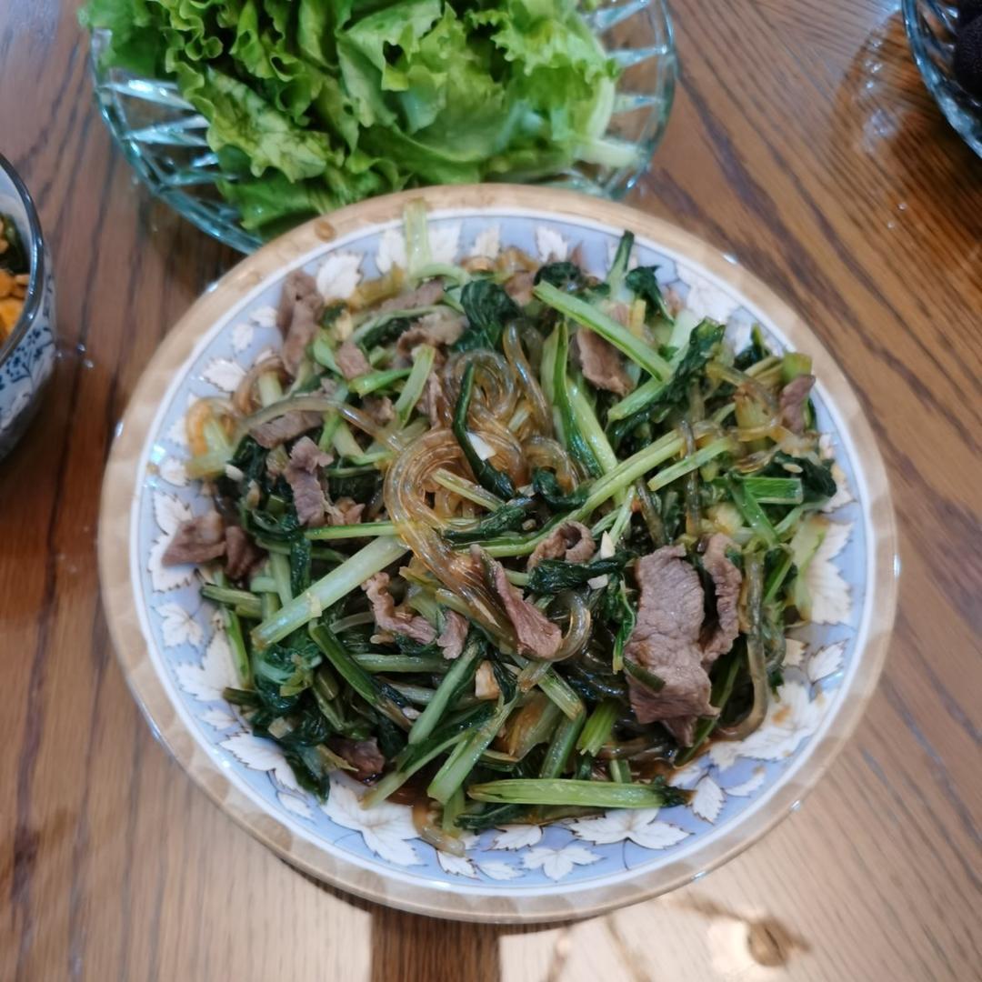 小白菜炒粉条