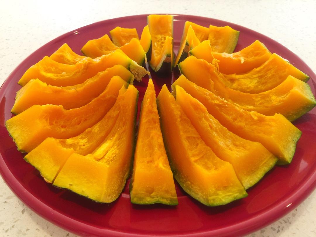 微波炉蒸南瓜