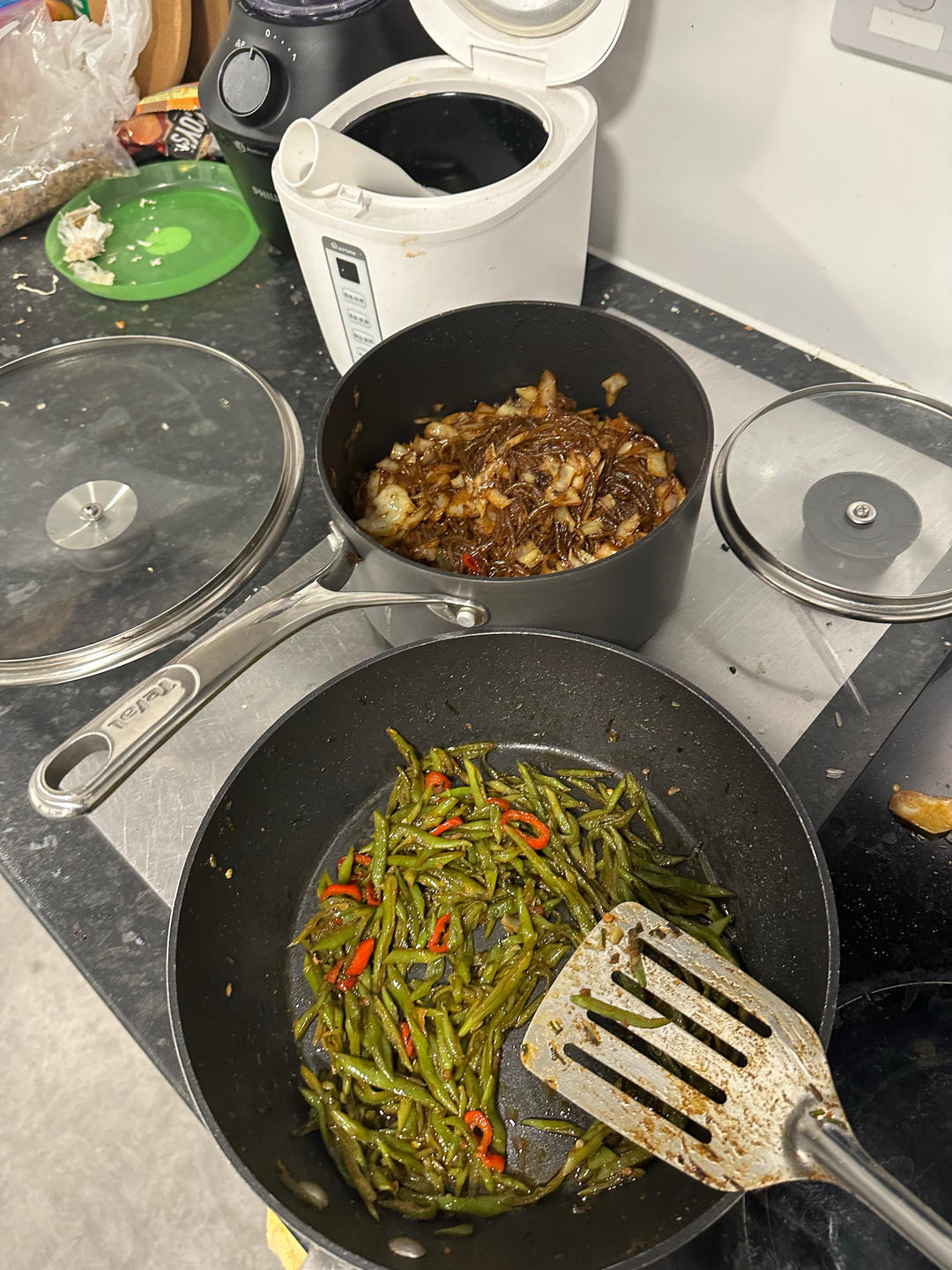 最近爱吃粉丝粉条～包菜炒粉丝