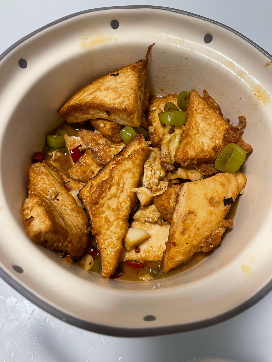 焖煎豆腐