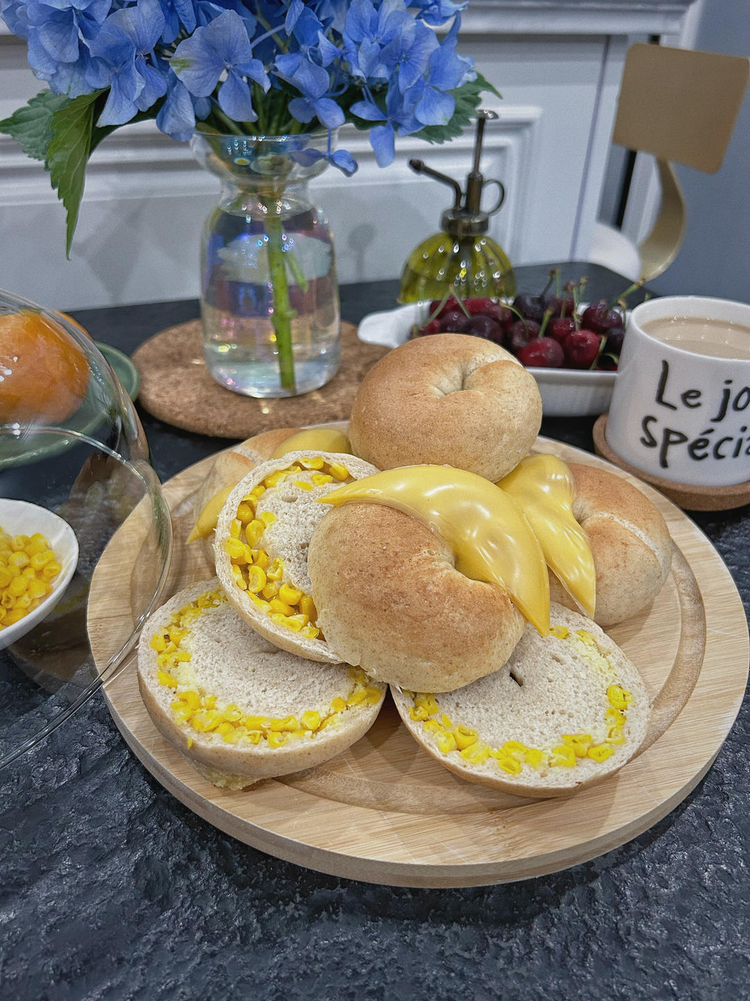 全麦玉米芝士贝果🌽解锁芝士玉米全新吃法