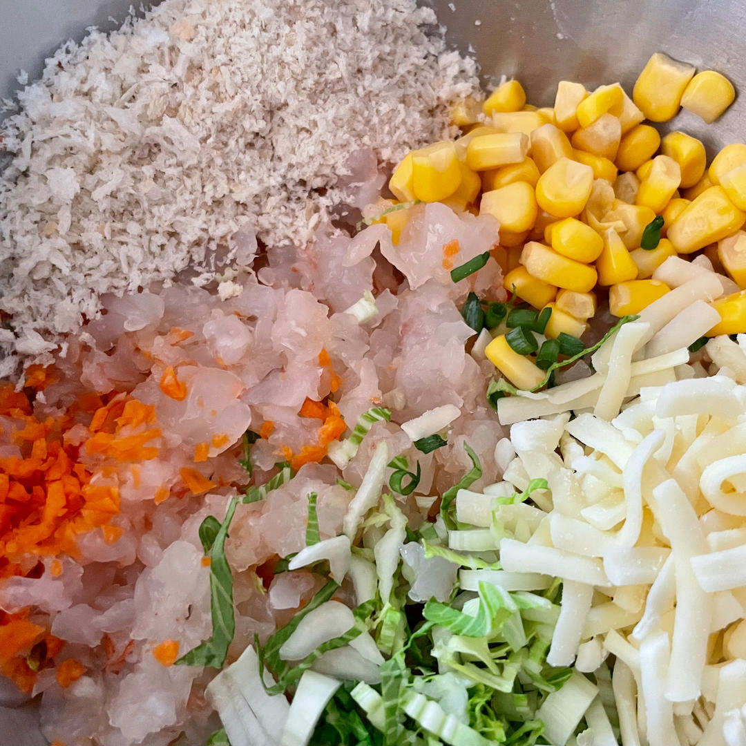 胡萝卜虾饼