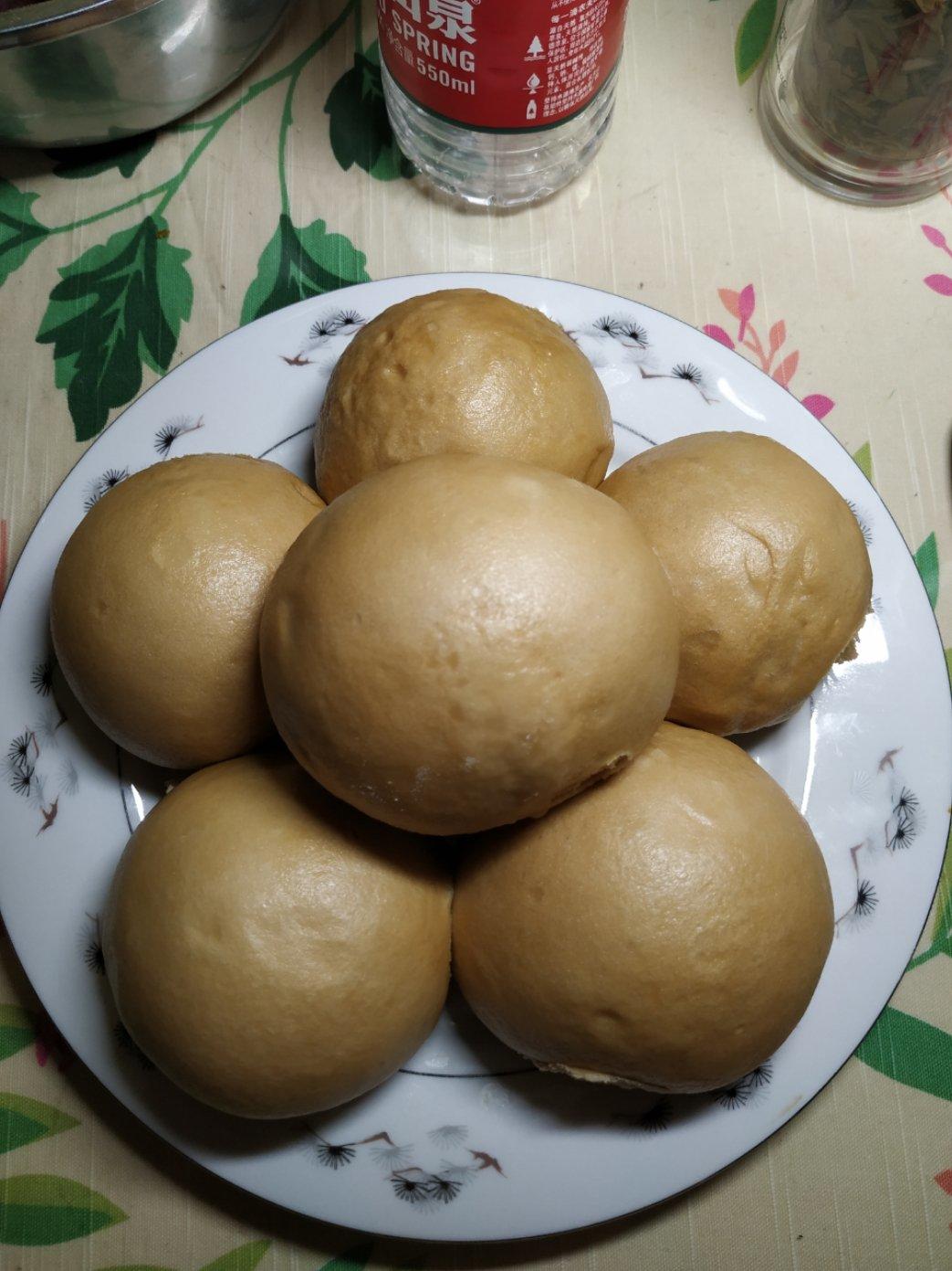 有着面包口感的红糖馒头（一次发酵）