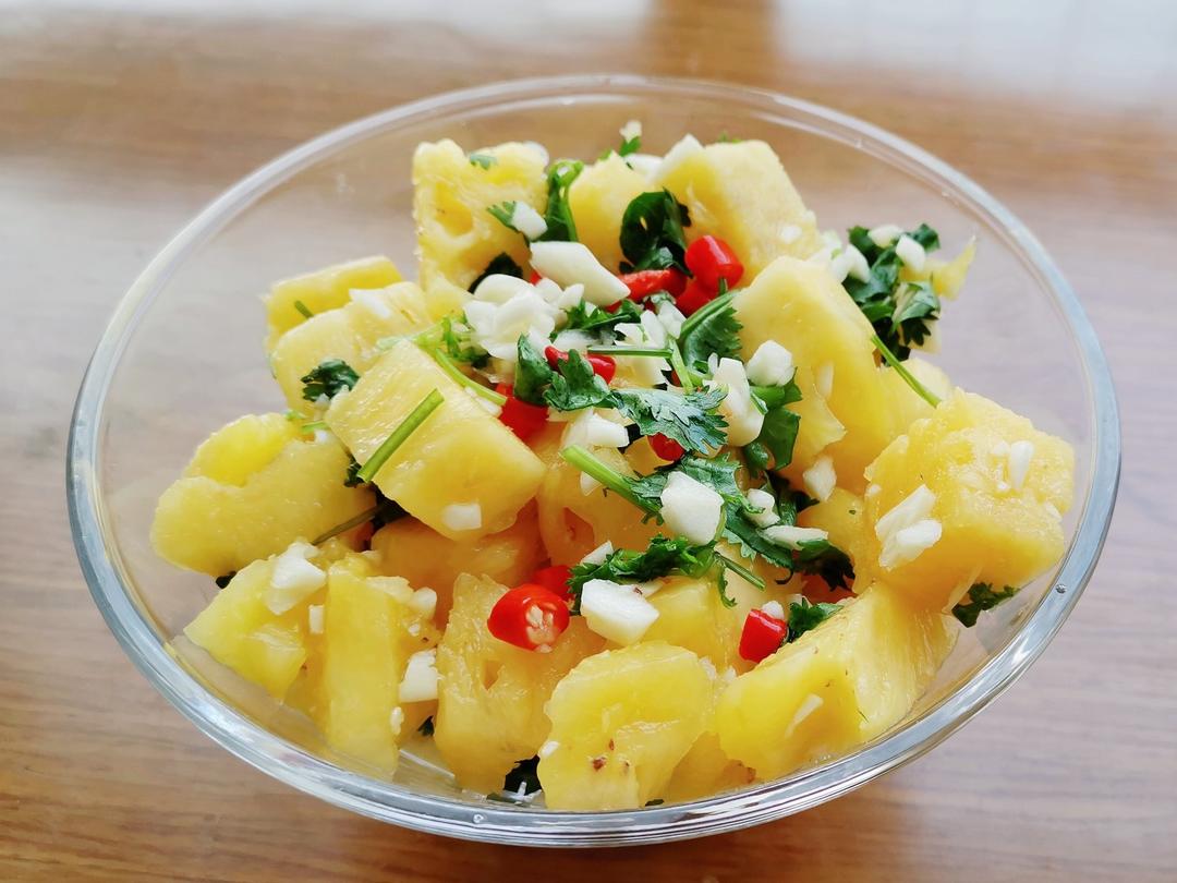 凉拌菠萝（米米姐教我的，超级爱）