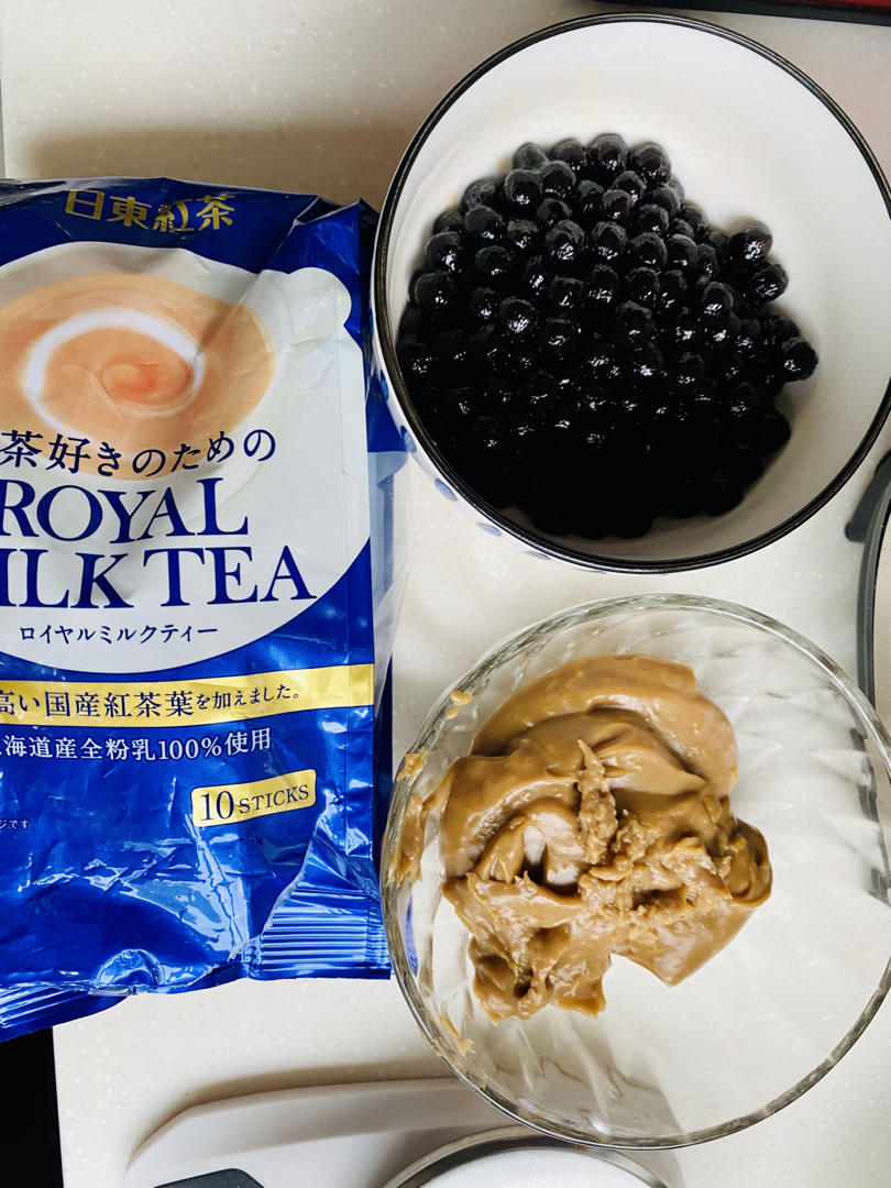 网红美食-爆浆珍珠吐司（珍珠奶茶口袋吐司）