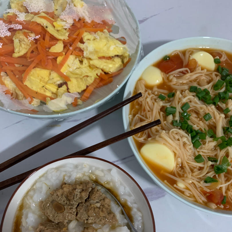 金针菇烧日本豆腐