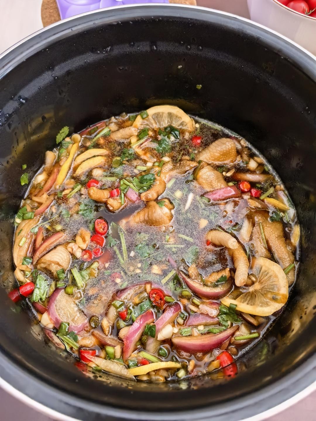 🍋柠檬百香果🌶️酸辣网红鸡爪