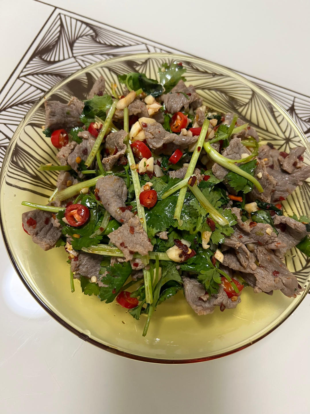 凉拌香菜牛肉