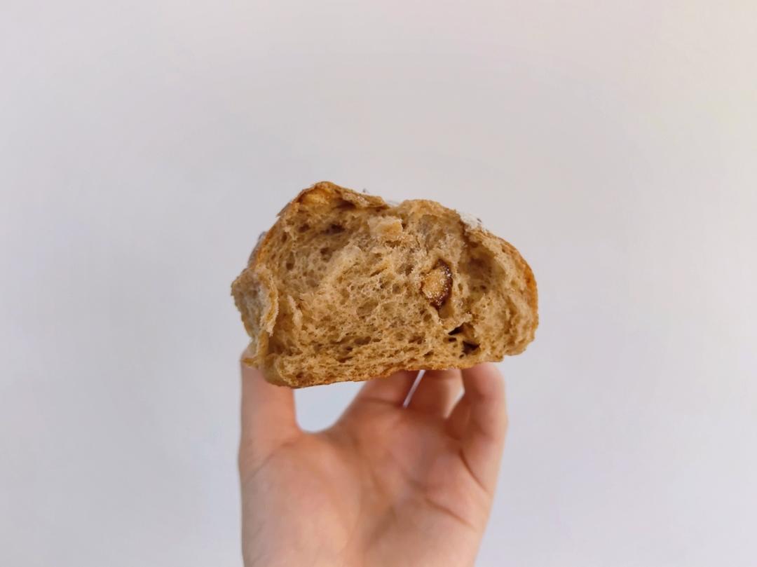 全麦核桃红枣软欧