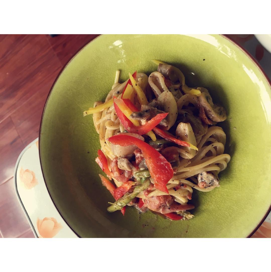 超简单的奶汁培根意面Carbonara