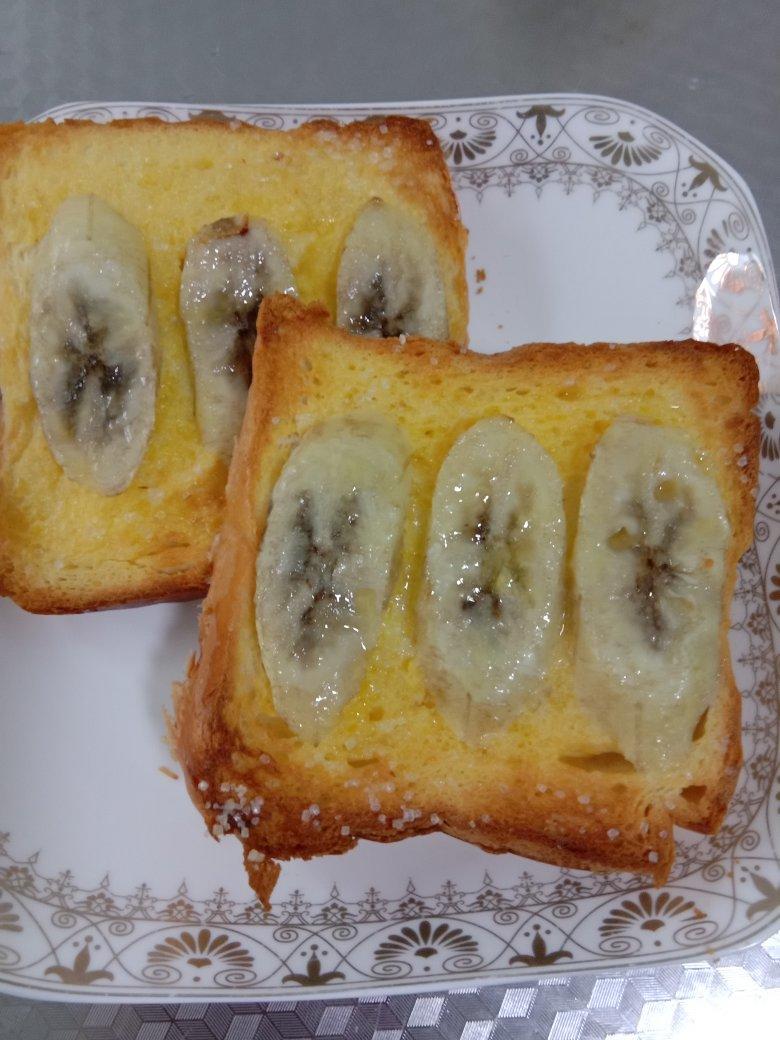 好吃到哭的香蕉烤吐司❗️酥脆香甜❗️零失败❗️