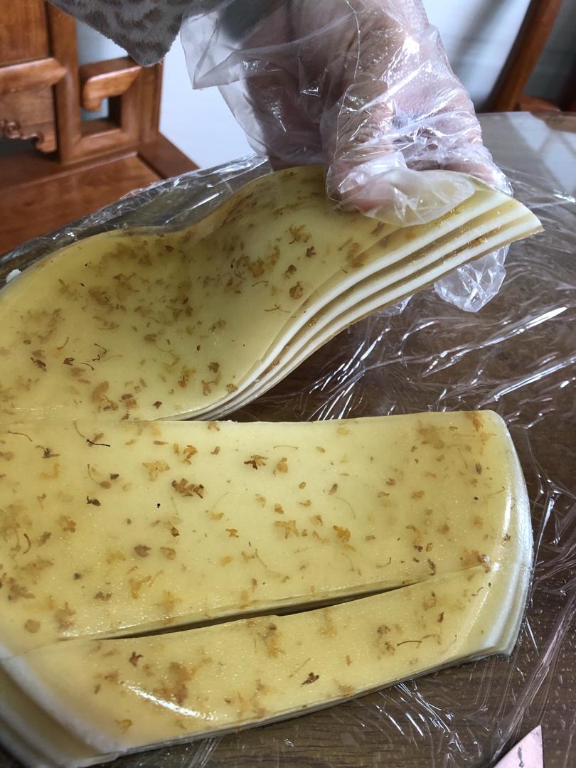 桂花椰汁千层糕(马蹄糕)