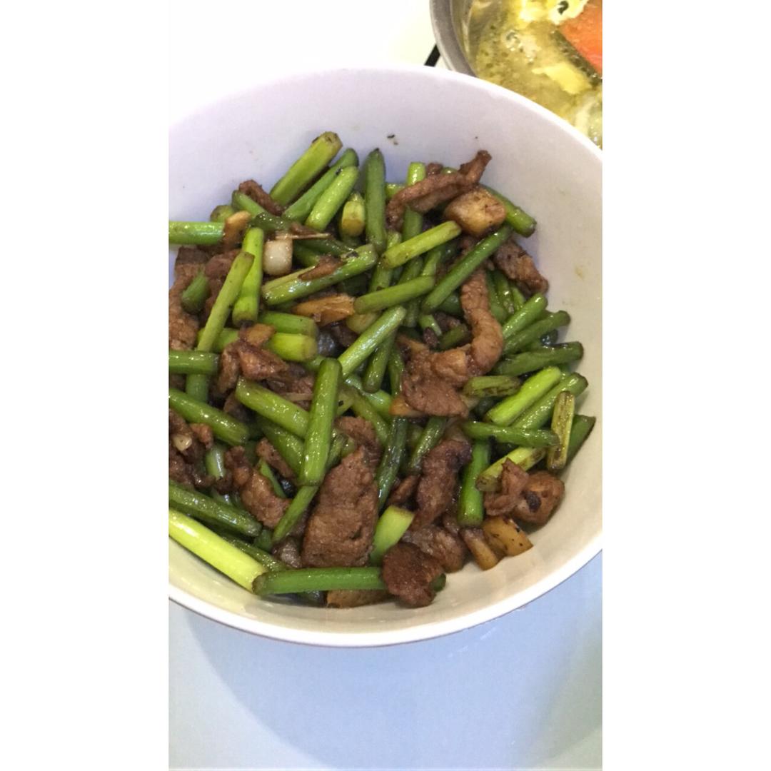 蒜薹炒肉