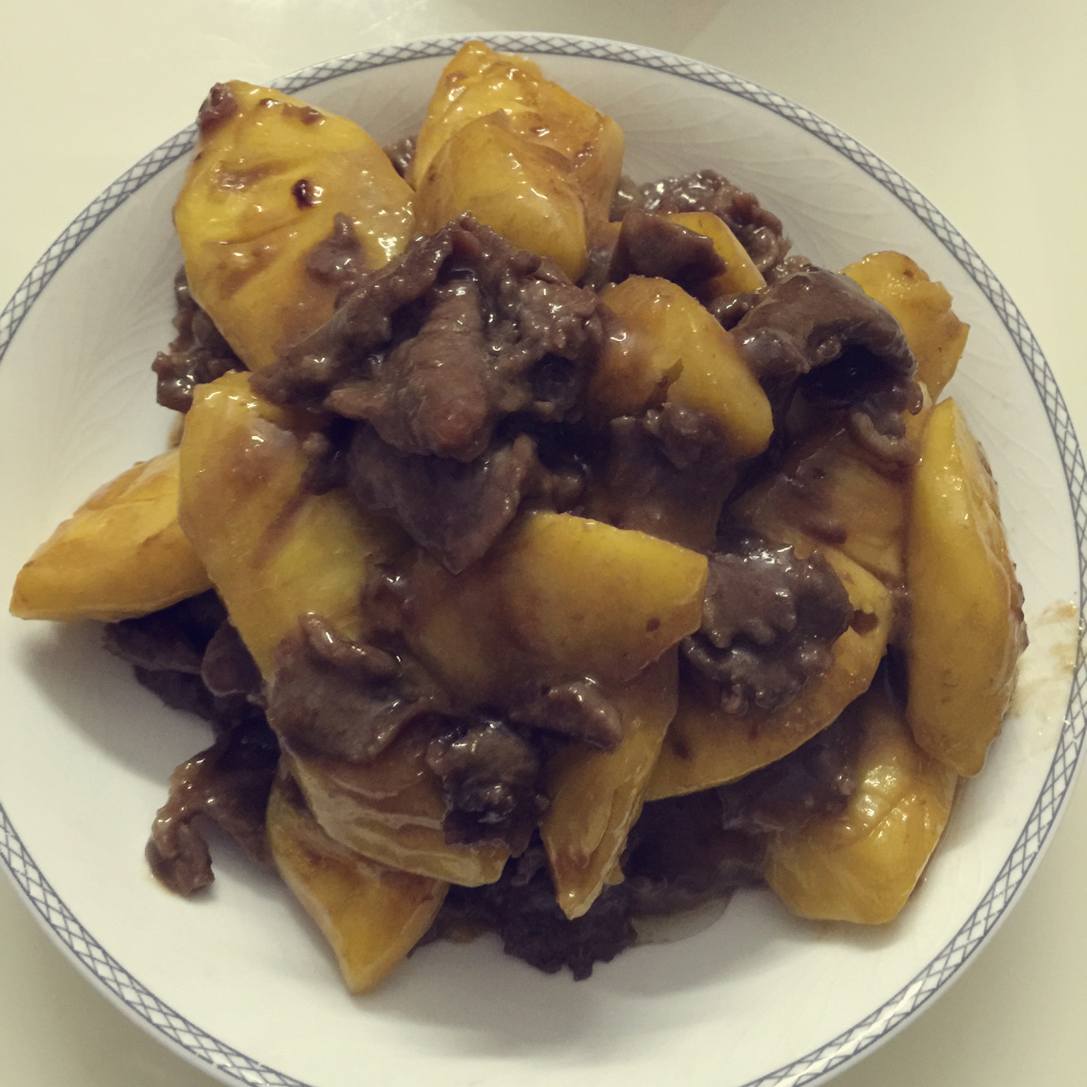 菠萝炒牛肉