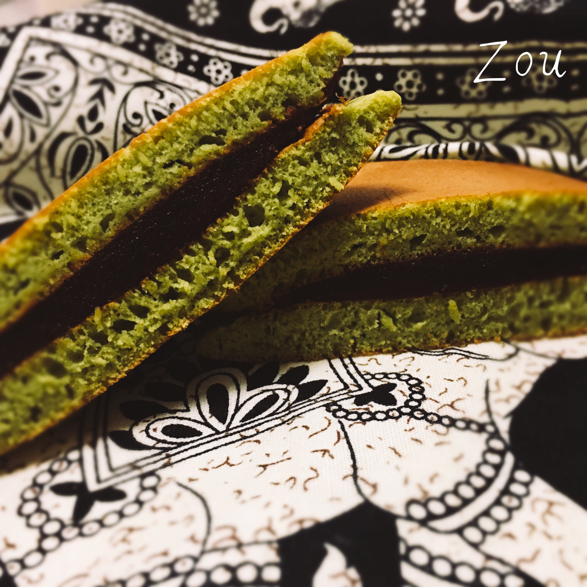 抹茶蜜豆铜锣烧