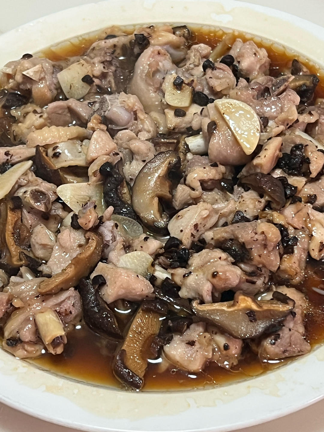 蒜香豆豉蒸滑鸡