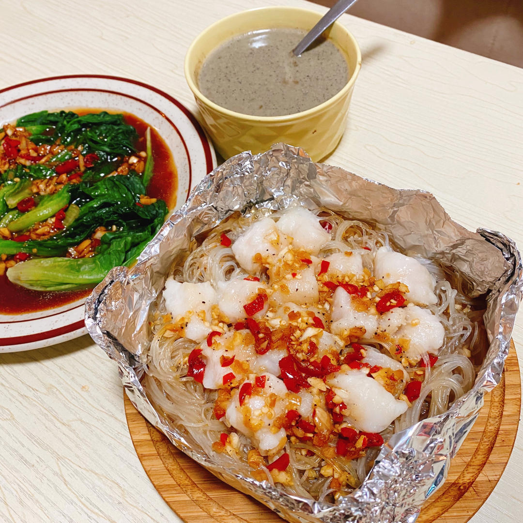 蒜蓉粉丝烤龙利鱼