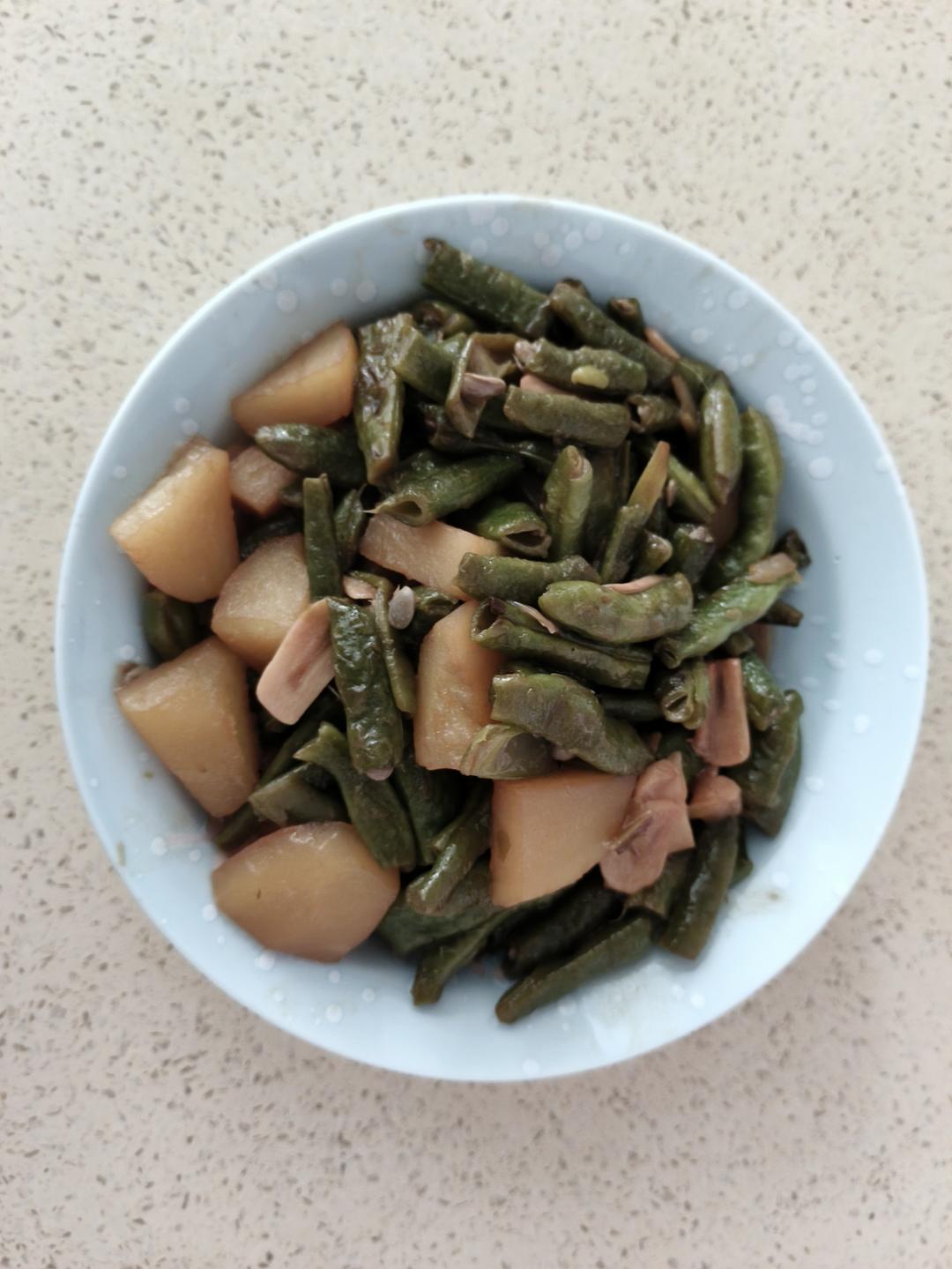 豆角炖土豆极简版💜