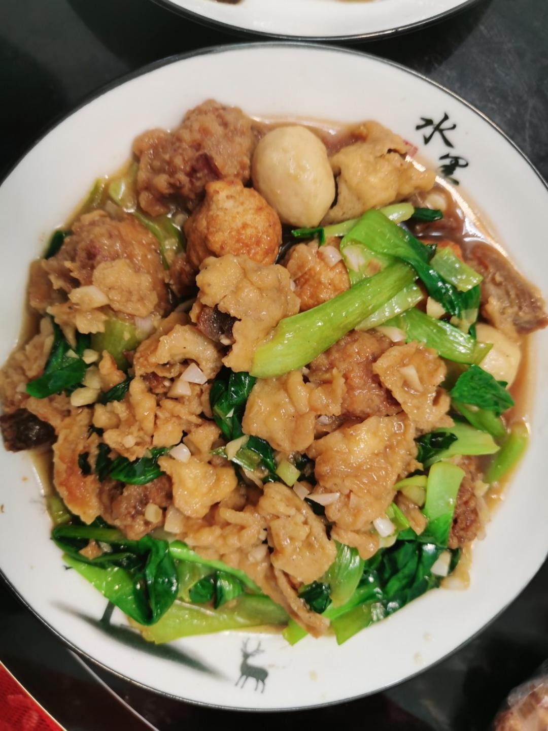 家常菜 小白菜炖酥肉,鲜香美味,清淡可口 追梦狸做的小白菜炖酥肉,鲜