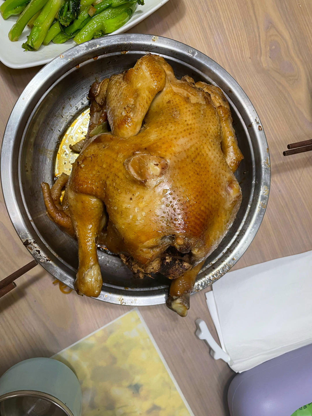 鲜嫩爆汁窑鸡烤鸡（年菜必备）