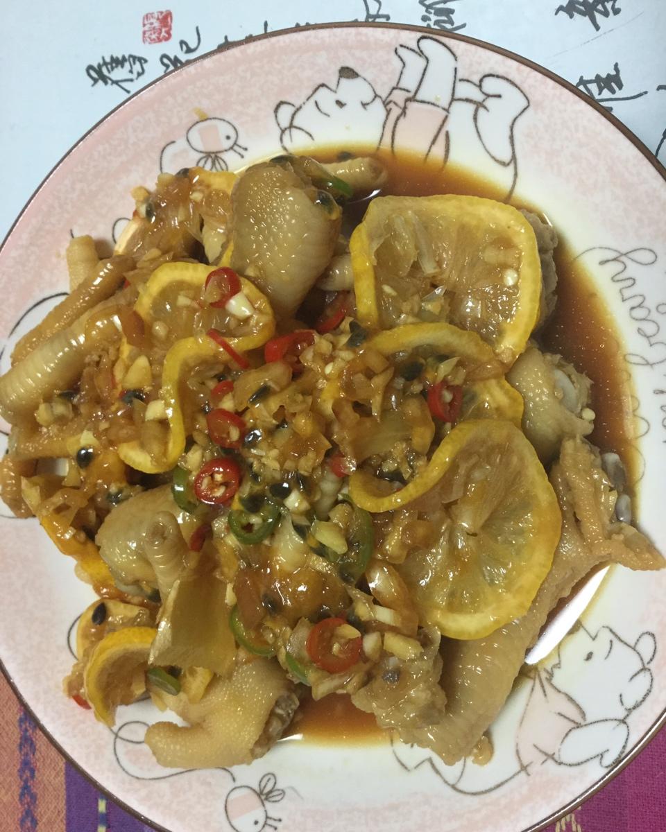 柠檬百香果鸡爪