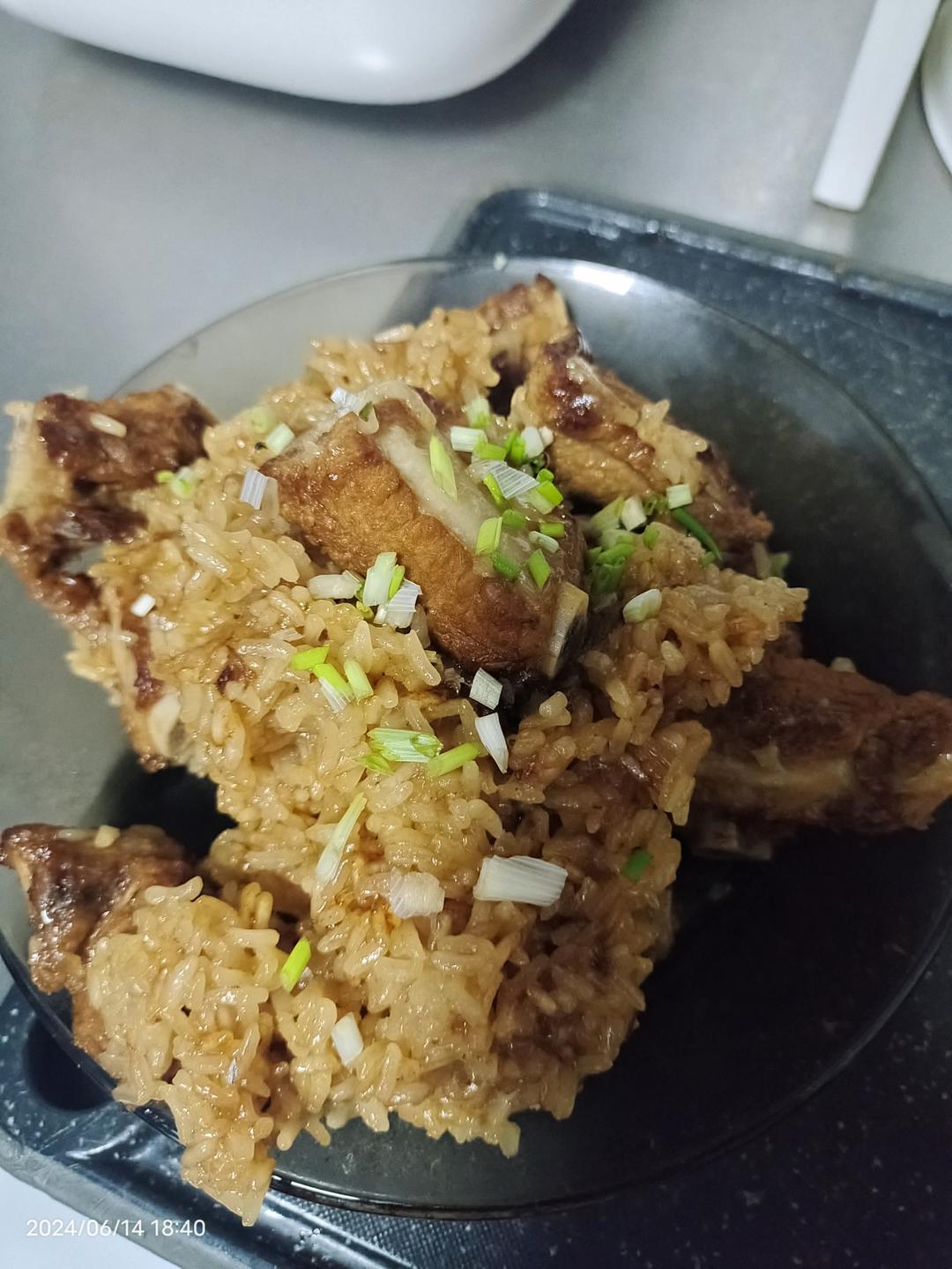排骨糯米饭，糯米蒸排骨（美善品小美食谱，普通锅）