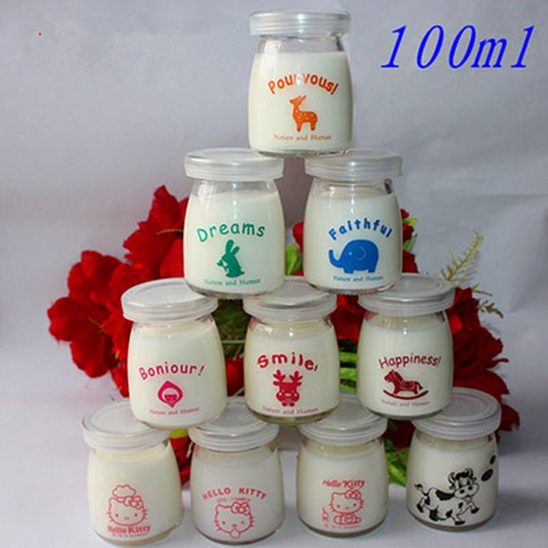 281 各种图案款式不同容量的布丁瓶玻璃酸奶杯酸奶机配件布丁杯的做法