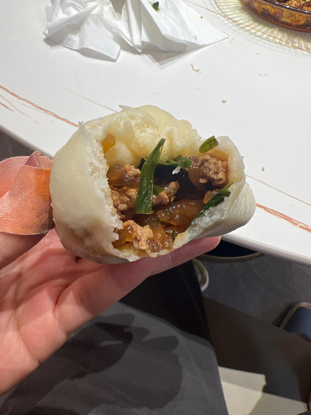 皮薄馅儿大的粉丝肉末包子（馅料做法）