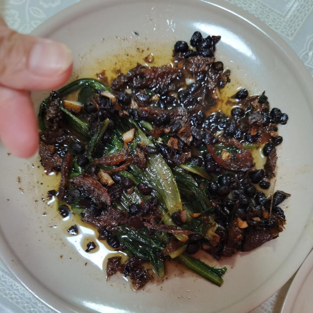 豆鼓鲮鱼油麦菜