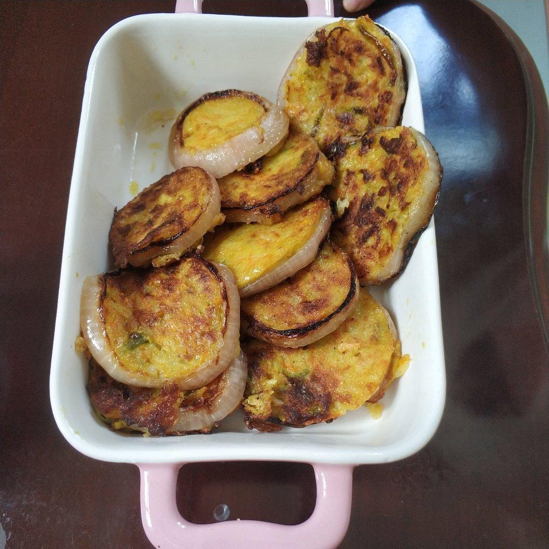 洋葱圈蛋饼