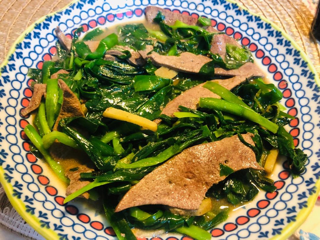 colinmimimimimi做的韭菜炒猪肝 下饭菜