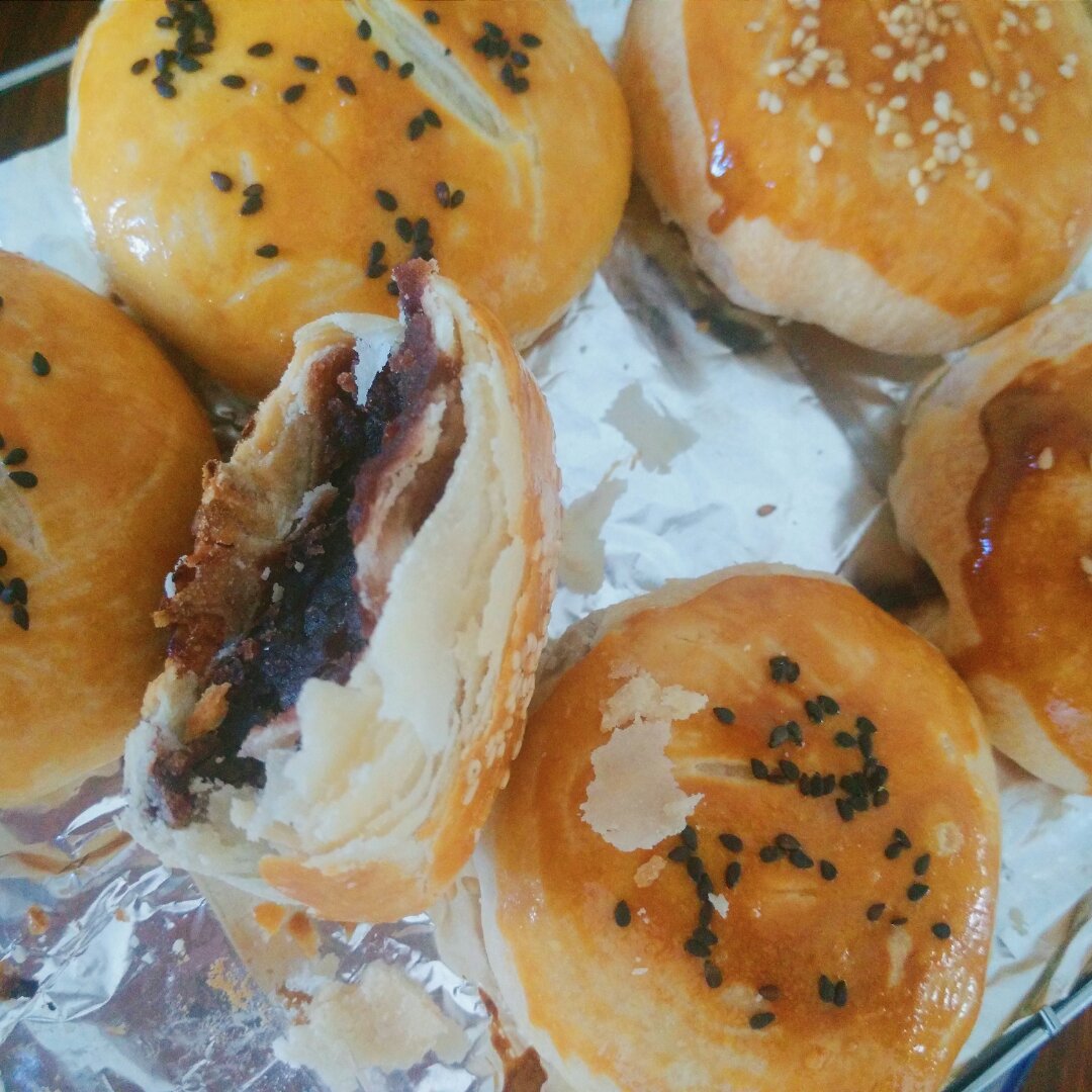 红豆酥饼（附油酥不测漏的办法）