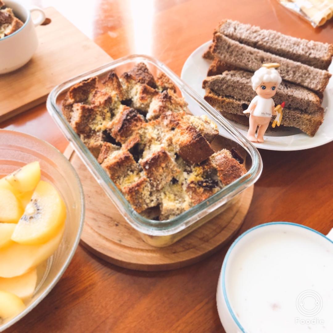 椰香面包布丁 | 北鼎烤箱版