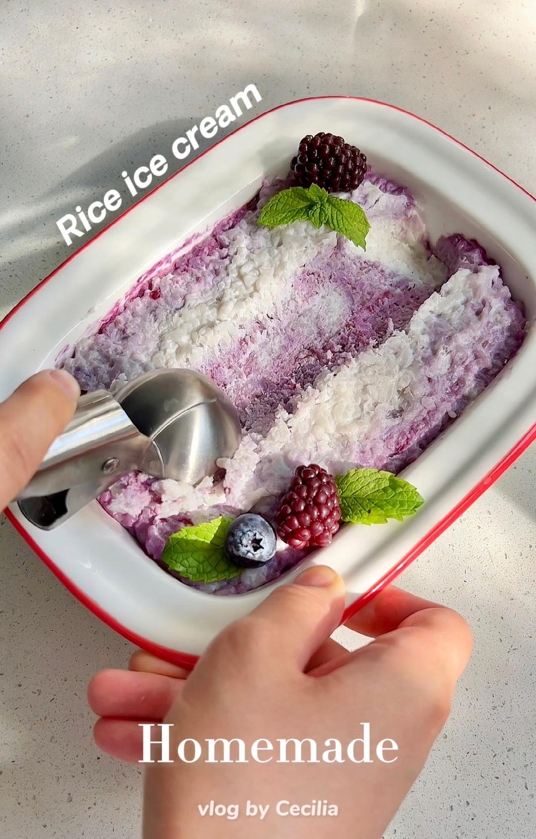 椰米冰淇淋🍦剩米饭的夏天的做法