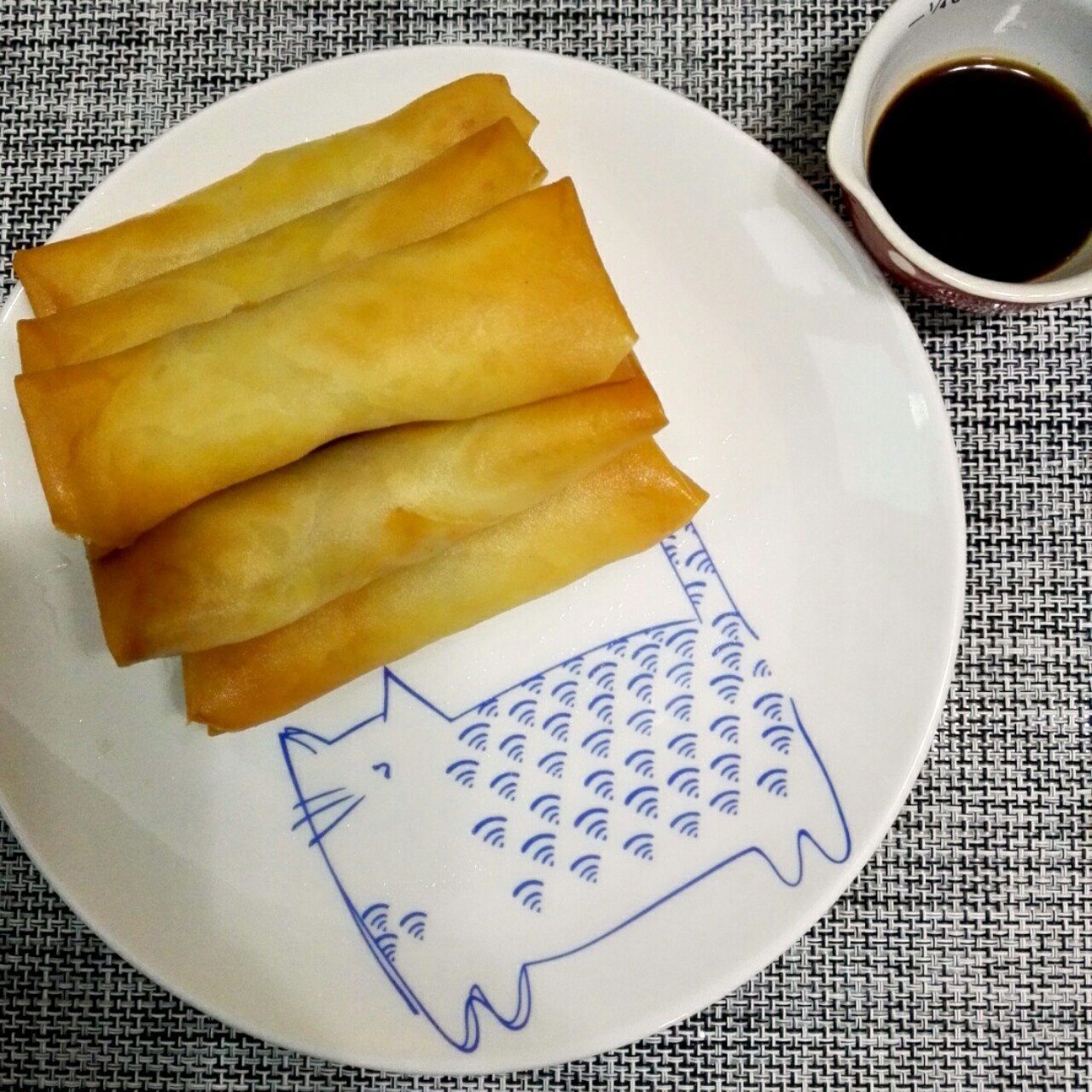 黄芽菜肉丝春卷