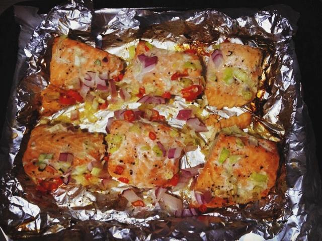 Simple Roasted IKEA Salmon 简单美味烤三文鱼