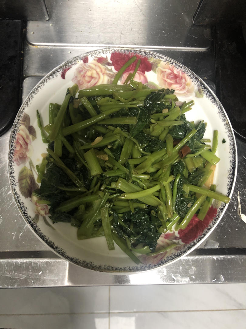 不用爆炒也很香的蒜蓉空心菜（适用于所有青菜的炒法）