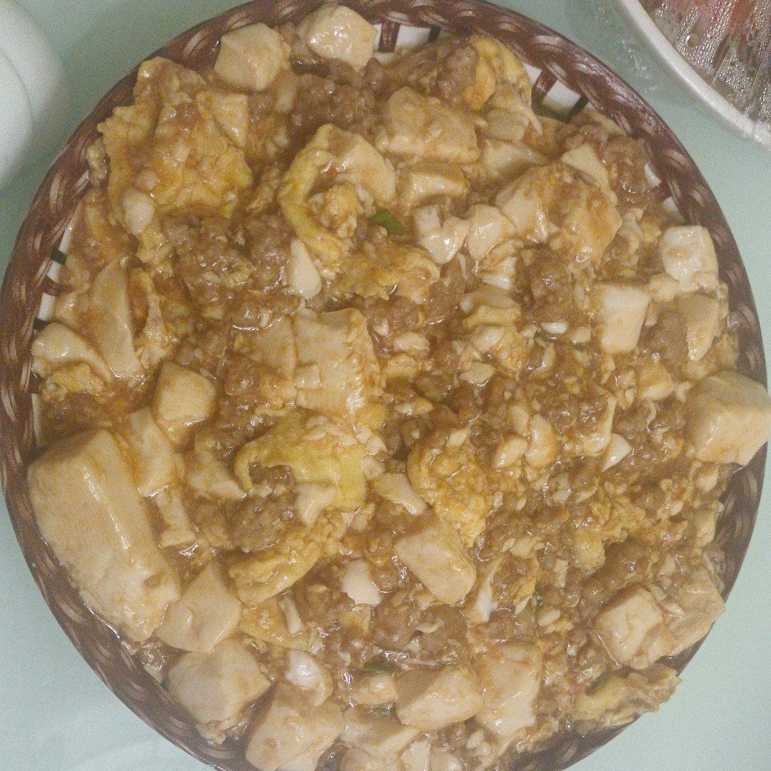 肉末滑蛋豆腐